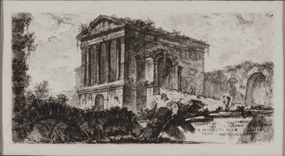 Temple of Clitumnus mellem Fulgino og Spoleto af Giovanni Battista Piranesi