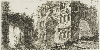 Janus-templet, plade 11 fra Some Views of Triumphal Arches og andre monumenter af Giovanni-Battista Piranesi