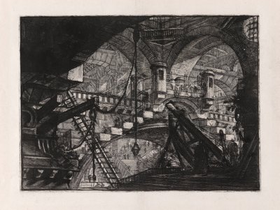 The Arch with a Shell Ornament, plade 11 fra Carceri d af Giovanni-Battista Piranesi