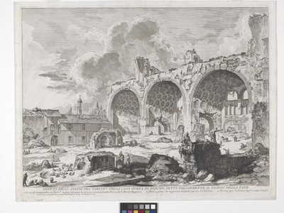 Konstantinbasilikaen (ætsning og gravering) af Giovanni Battista Piranesi