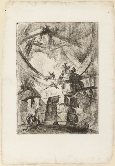 Carceri, plade 9 af Giovanni-Battista Piranesi