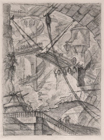 Vindebroen, fra Carceri d af Giovanni-Battista Piranesi