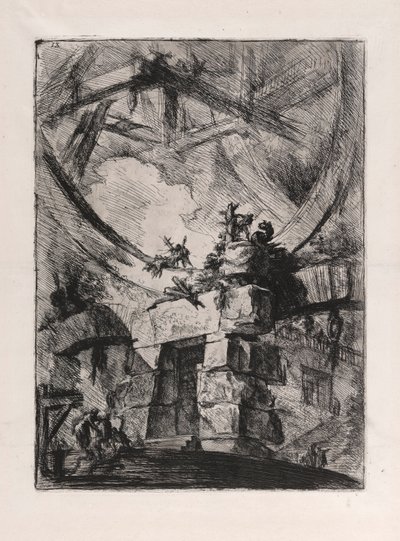 The Giant Wheel, plade 9 fra Carceri d af Giovanni-Battista Piranesi