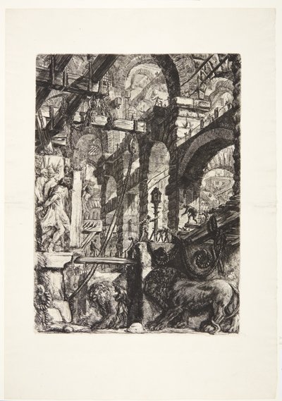 Løve-Bas-reliefferne af Giovanni Battista Piranesi