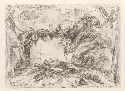 Den monumentale tavle, fra Grotteschi (Grotesques) af Giovanni Battista Piranesi
