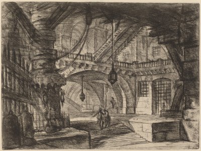 Molen med kæder af Giovanni Battista Piranesi