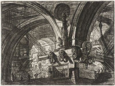 Molen med en lampe af Giovanni Battista Piranesi