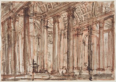 Pantheons søjlegang af Giovanni Battista Piranesi