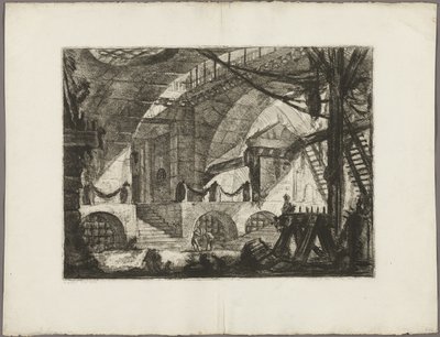 The Sawhorse, plade 12 fra Imaginary Prisons af Giovanni-Battista Piranesi