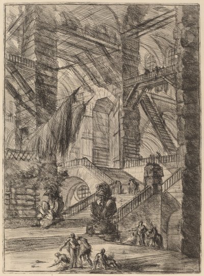 Trappen med trofæer af Giovanni Battista Piranesi
