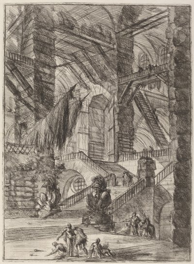 Trappen med trofæer af Giovanni Battista Piranesi