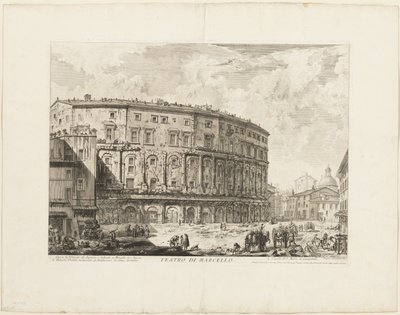 Marcellus Teater, fra Udsigt over Rom af Giovanni-Battista Piranesi