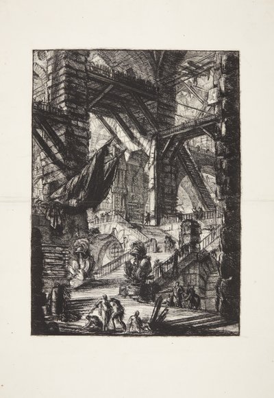 Trappen med trofæer af Giovanni Battista Piranesi
