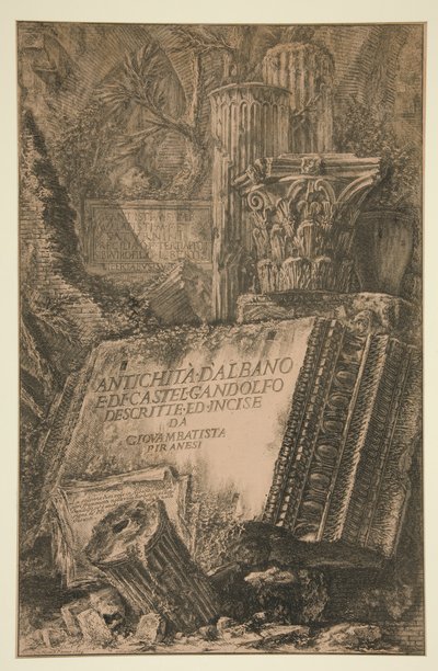 Titelside: Antichit? d af Giovanni Battista Piranesi