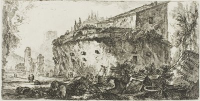 Scipios grav, plade 18 fra nogle udsigter over triumfbuer og andre buer af Giovanni Battista Piranesi