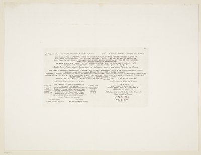 Transskription af forskellige gamle latinske indskrifter af Giovanni Battista Piranesi