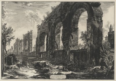 Rester af de neronske akvædukter (fra: Vedute di Roma) af Giovanni Battista Piranesi