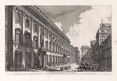Veduta del Palazzo Odescalchi (Udsigt over Odescalchi-paladset), fra Vedute di Roma (Udsigt over Rom) af Giovanni-Battista Piranesi