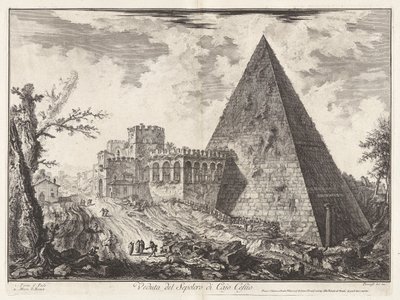 Veduta del Sepolcro di Cajo Cestio (Udsigt over Caius Cestius