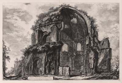 Udsigt over Minerva Medicas ottekantede tempel [nu anses for at have været et nymfaeum i Horti Liciniani eller Licinius haver]), fra Vedute di Roma (Udsigt over Rom) af Giovanni-Battista Piranesi