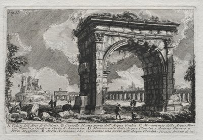 Udsigt over Gallienos bue af Giovanni Battista Piranesi
