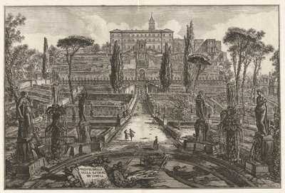 Udsigt over villaen d af Giovanni-Battista Piranesi