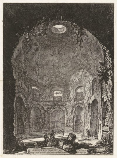 Indvendigt billede af Hostetemplet af Giovanni-Battista Piranesi