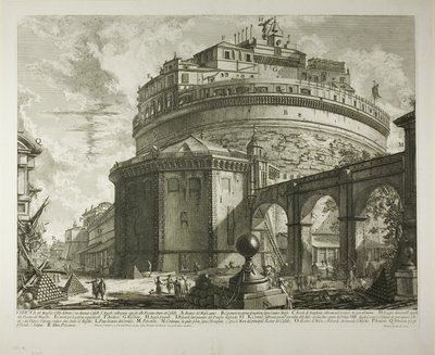 Udsigt over kejser Hadrians mausoleum (nu kaldet Castel Sant