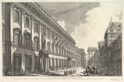 Ansicht des Palazzo Odeschali, aus Vedute di Roma Römische Ansichten, ca. 1753 von Giovanni Battista Piranesi