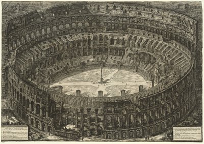 Udsigt over Rom: Colosseum af Giovanni Battista Piranesi