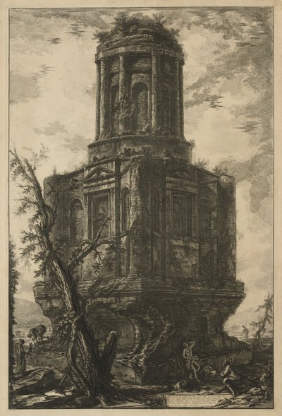 Udsigt over Rom: Graven, kaldet La Connocchia af Giovanni Battista Piranesi