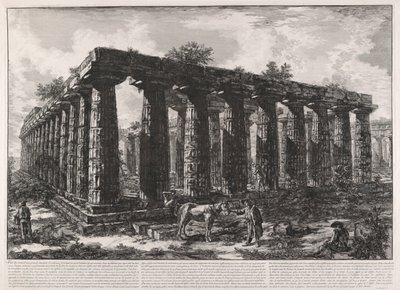 Udsigt over resterne af af Giovanni Battista Piranesi