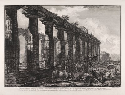 Set fra siden af ​​Juno-templet af Giovanni-Battista Piranesi
