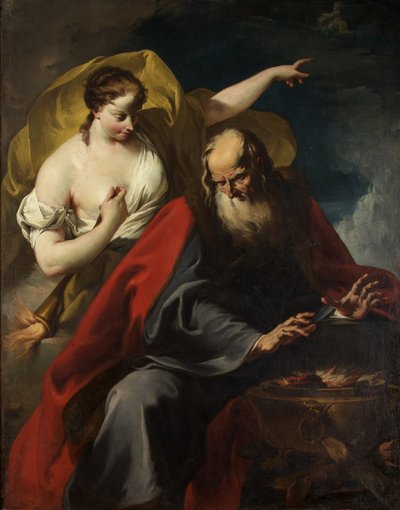 Allegory of Winter and Summer, ca. 1720 (olie på lærred) af Giovanni Battista Pittoni