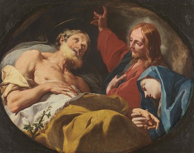 Der Tod des hl. Joseph af Giovanni Battista Pittoni