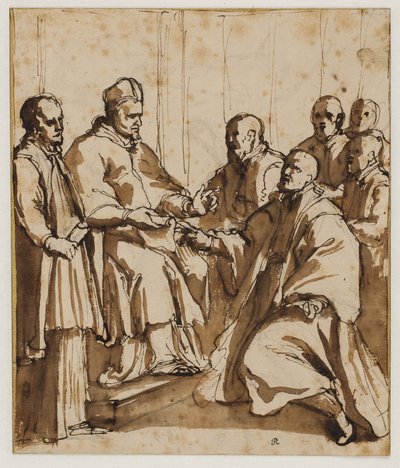 Pave Paul V udsteder tyren "Universet dominerer" af af Giovanni Battista Ricci