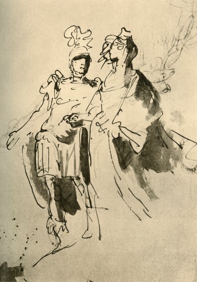 A Soldier and a Woman, begyndelsen af midten af det 18. århundrede, 1928 af Giovanni Battista Tiepolo