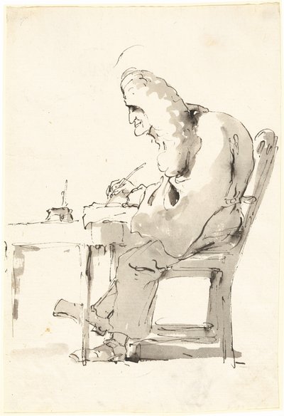 En venetiansk advokat ved sit skrivebord af Giovanni Battista Tiepolo