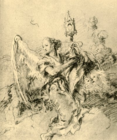 Engel med Monstrans, 1767-1769, 1928 af Giovanni Battista Tiepolo