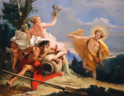 Apollo forfølger Daphne af Giovanni Battista Tiepolo