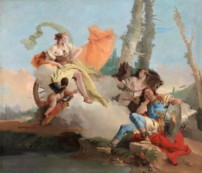 Armida møder den sovende Rinaldo, 174245. af Giovanni Battista Tiepolo