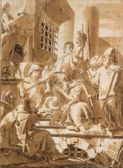 Halshugning af to mandlige hellige, 1696-1770. af Giovanni Battista Tiepolo