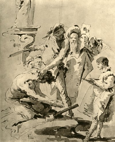 Halshugning af en helgen, midten af det 18. århundrede, 1928 af Giovanni Battista Tiepolo