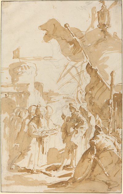 En bys kapitulation af Giovanni Battista Tiepolo