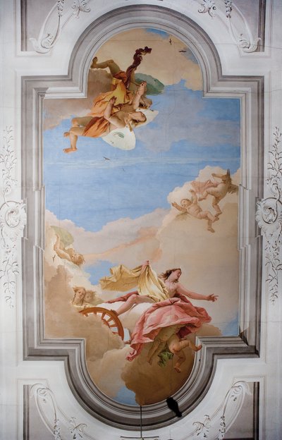 Loft over indgangshallen i Palazzina, 1757 af Giovanni Battista Tiepolo