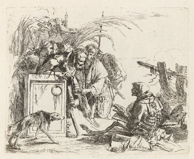 Death Giving Audience, fra Vari capricci (Various Capriccios) af Giovanni-Battista Tiepolo