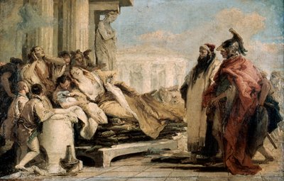 Didoens død, 1757. af Giovanni Battista Tiepolo
