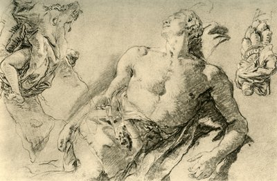 Detaljestudie for Hyacinten i Bückeburg., c1752, 1928 af Giovanni Battista Tiepolo
