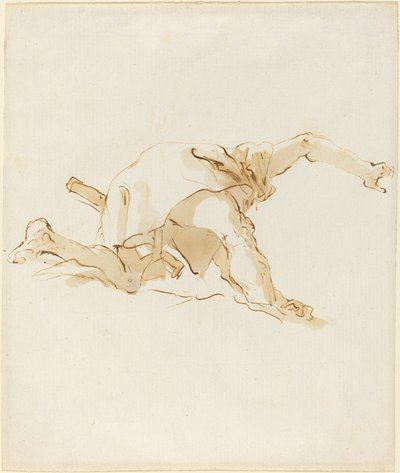 Figur på en sky af Giovanni Battista Tiepolo