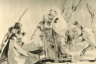 Flyvning til Egypten, før 1752, 1928 af Giovanni Battista Tiepolo